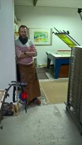 Daniel Bugg in his studio